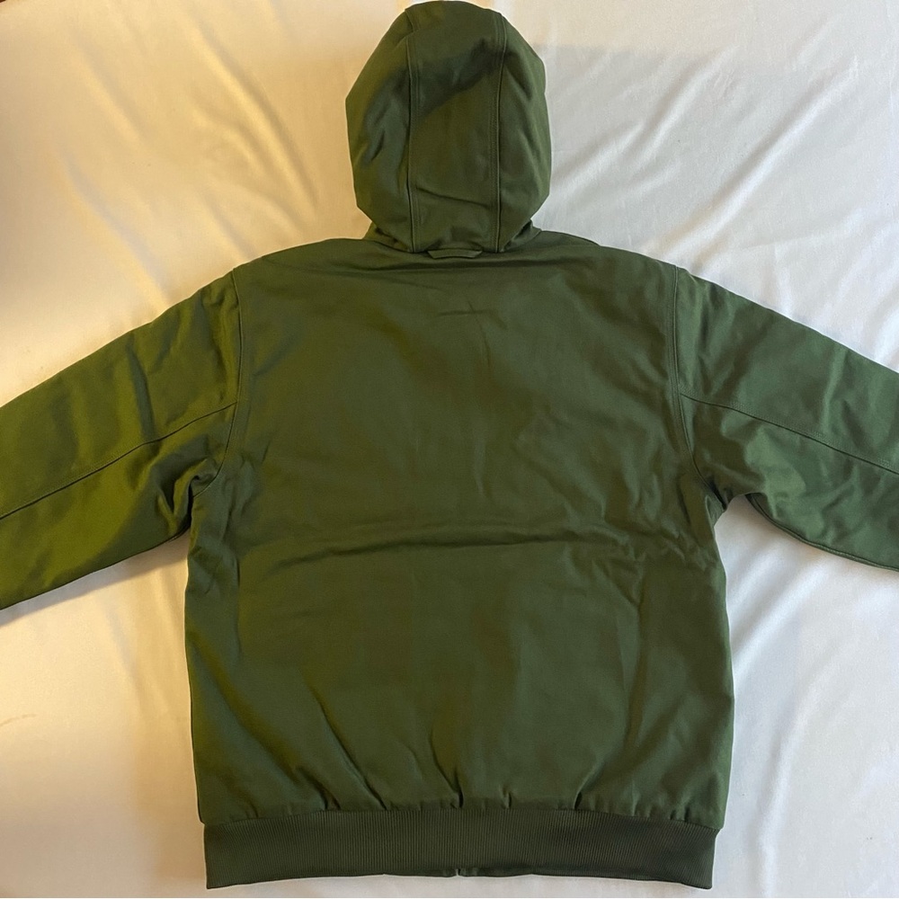 Carhartt WIP Active Jacket Men XL Tarragon/Black (Rigid) Fleece Quilt Lined - Picture 10 of 16